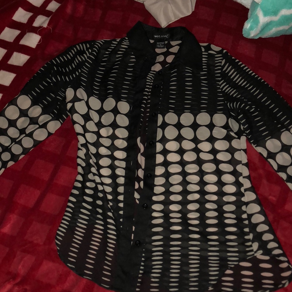 Black button up
